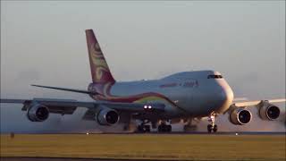 Heavy  landing   #Suparna #Boeing 747-4F @Polderbaan @AMS#Schiphol -Airport