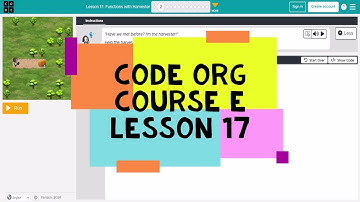 Code.org Course E Lesson 17 Functions with Harvester - Express Course Lesson 22 - Code Org Lesson 17