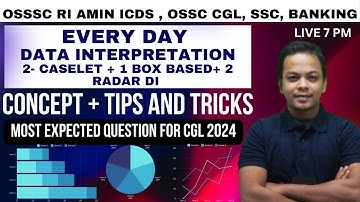 MASTERING OSSC CGL 2024 | Data interpretation + Arithmetic | DAY 4 | DEEPAK SIR | #ossc #ossccgl2024
