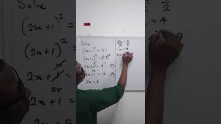 Most Students Miss This in (2x+1)² = 81 | Don’t Make This Algebra Mistake | #waecmaths