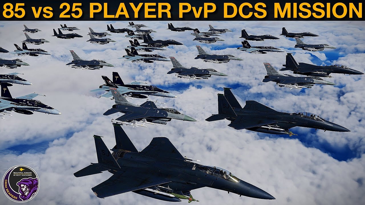 85 vs 25 Player PvP Multi-Group Milsim Mission | DCS