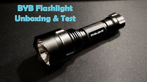 BYB 1000 Lumen Cree Flashlight Unbox & Test