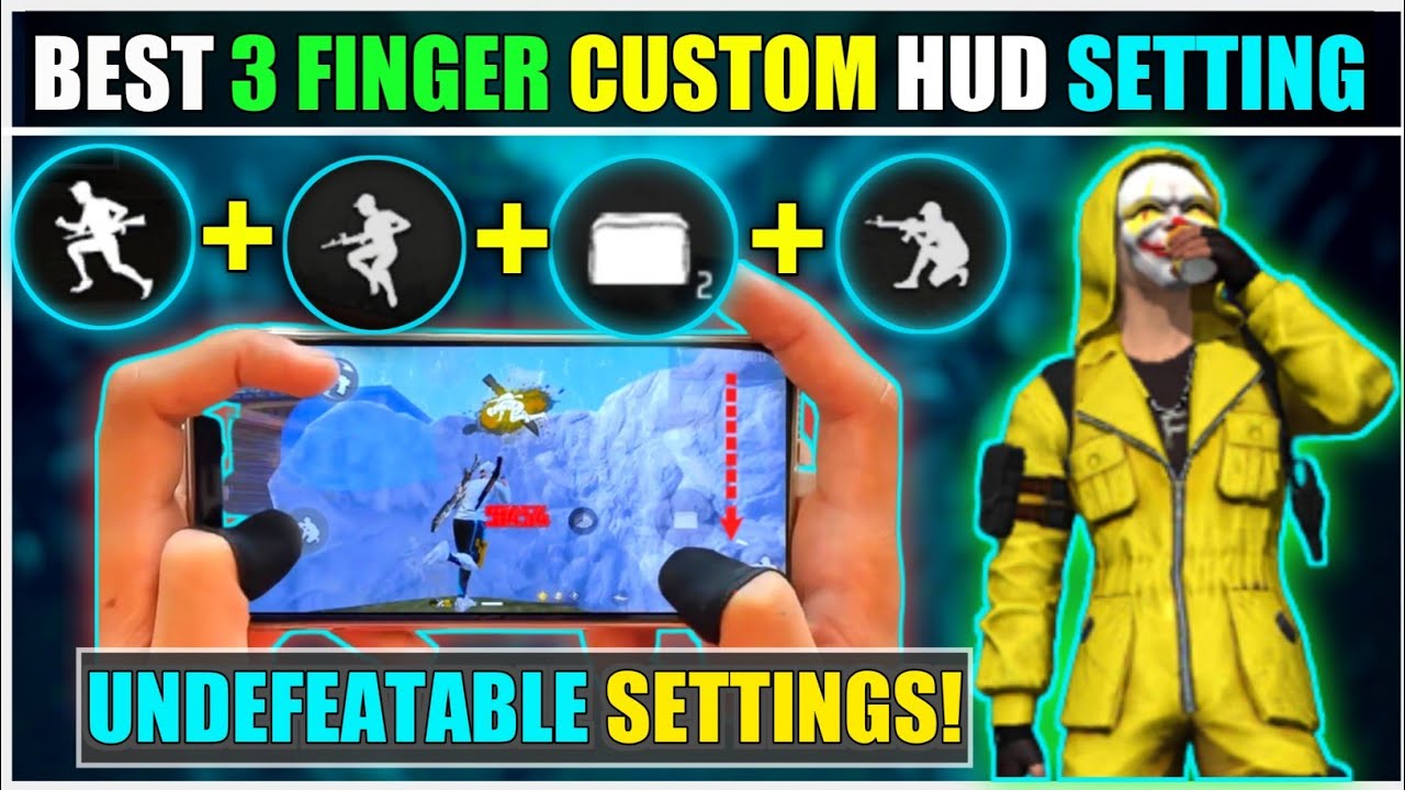 BEST 3 FINGER(+PRO TIPS) CUSTOM HUD SETTINGS😱| 3 FINGER CLAW 🥶|
