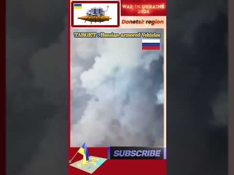 Ukrainian FPV drones strike Russian armored vehicle in Donetsk region #shorts