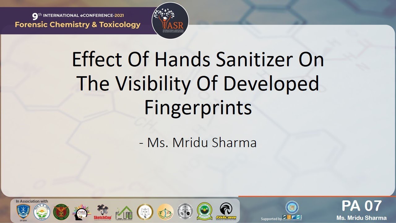 Effects of Hand Sanitizer on the Visibility of Developed Fingerprints | Paper 7