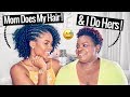 Mom Does My Hair &amp; I Do Hers! | Our Hair Story