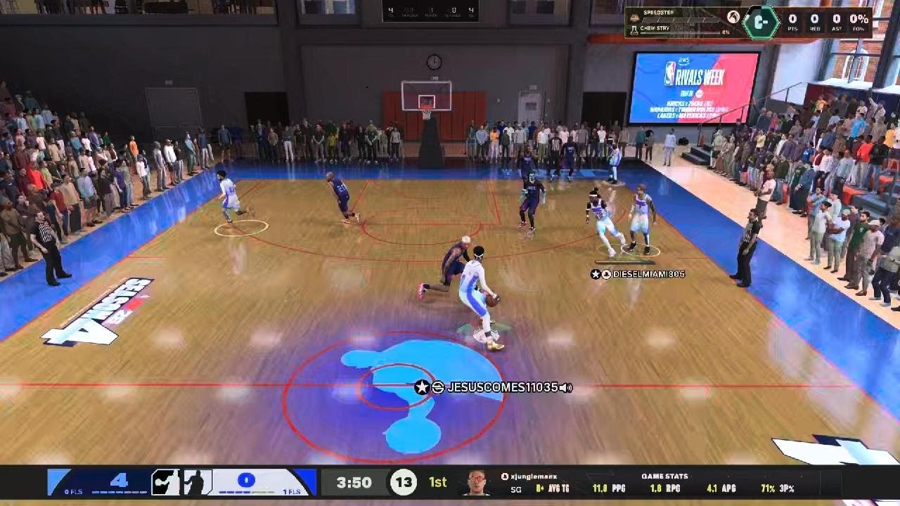 NBA 2K26. 6'9 SF Emoni Bates 2 Way 3 Level Shot Creator Build. Solo Rec Gameplay Highlights.