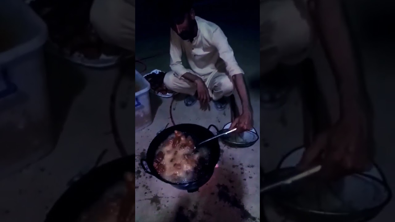 fish fry bonfire  night it village Sobhe Jo Tar | Naseer Deen Dhatti
