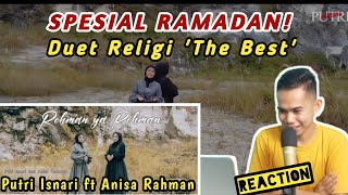 Putri Isnari ft Anisa Rahman - Rahman ya Rahman (Cover) | Reaction | #putriisnari #anisarahman
