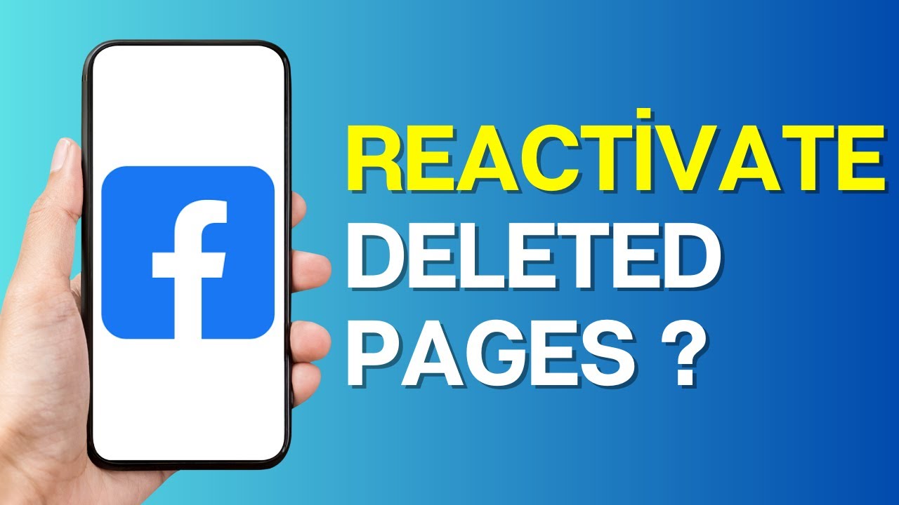 Inactive Pages How to Reactivate Pages, Scheduled For Deletion - YouTube