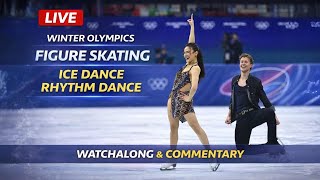Figure Skating Ice Dance Rhythm Dance Live Winter Olympics Watchalong Commentary