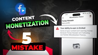 5 Mistakes Facebook Content Monetization | How To Get Content Monetization On Facebook