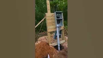 Installing temporary power meter base.