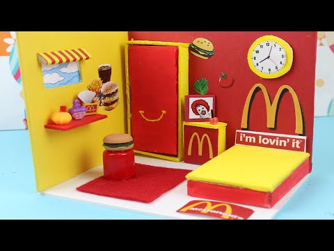DYI McDonalds minyatür Evi