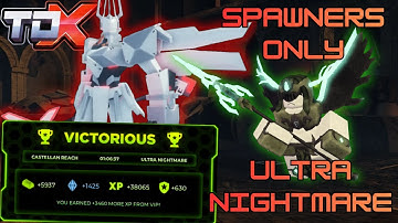 BLASTING ULTRA with the SPAWNER ONLY GANG! (Ft. AA Turret) | Roblox TDX