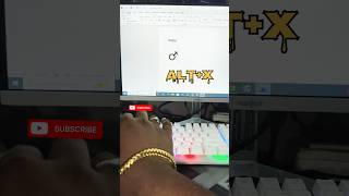 Ms Word Medical Symbol Shortcut Keys ♂️ #please_subscribe_my_channel #like #shorts #computer#Msword