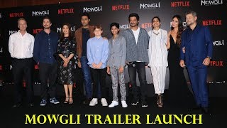Full Christian Bale, Kareena Kapoor, Anil Kapoor At The Hindi Trailer Launch Of Mowgli I Madhuri,Abhishek Guide