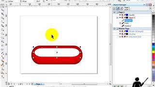 How to make a 3D button in CorelDraw