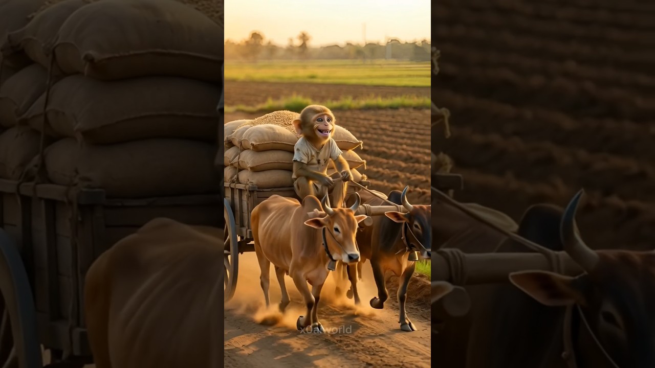 Monkey's home broken by JCB 