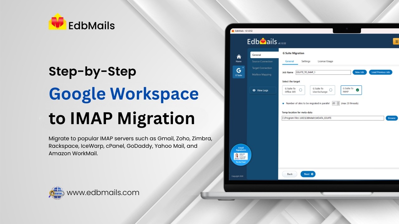 G Suite to IMAP Migration with EdbMails | Complete Tutorial - YouTube
