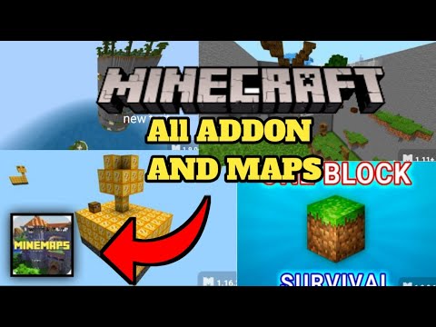 Diffuse Map Block Minecraft How to download ? one block map and Parkour map and all addon ...