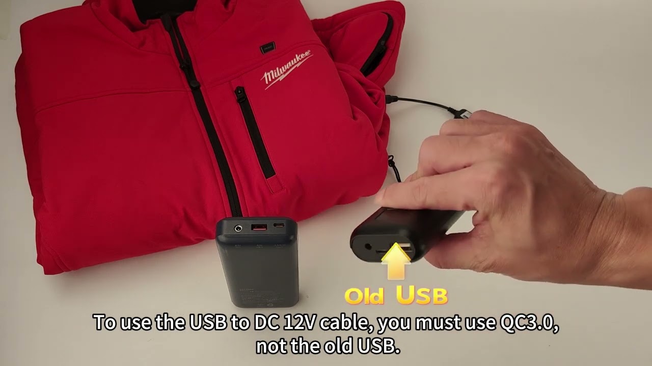 Milwaukee Heated Jacket Hack! USB to DC Cable for 12V Power