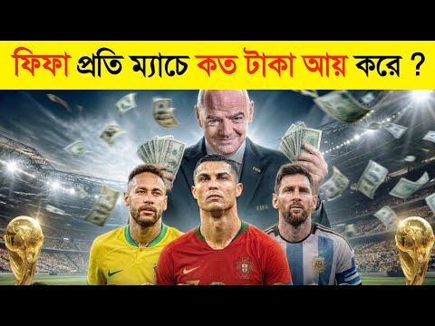 ফিফার ১টি ম্যাচ = ১ বিলিয়ন ডলার 😱😱 || How to earn FIFA billion Dollar | FIFA Amazing fact