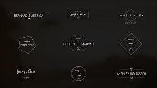 Wedding Titles V.1 After Effects Templates