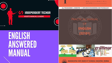 Practical-2 | Sem 1 | English | MSBTE Answered Manual