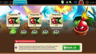 Pvz2 Petagranada Niveles Semes Planta Premium Destacada 1-5 Pasos Completados