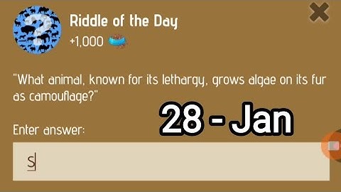 Zoo Ridde of The Day 28 January | Today Zoo Riddle Of The Day | Zoo Question Answer | AGP #2