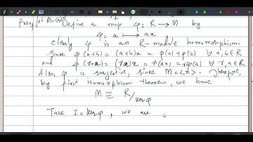Lec 16. Finitely generated modules