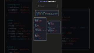 Create Animated Input Label Using HTML & CSS 🔥 | #htmlform #label #htmlcss
