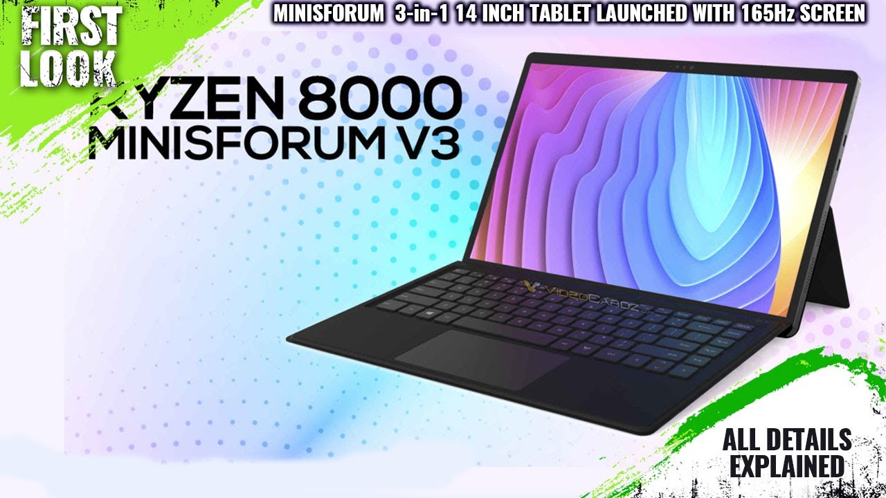 Minisforum AMD Hawk Point 3-in-1 Tablet With 14 inch 165Hz Screen ...