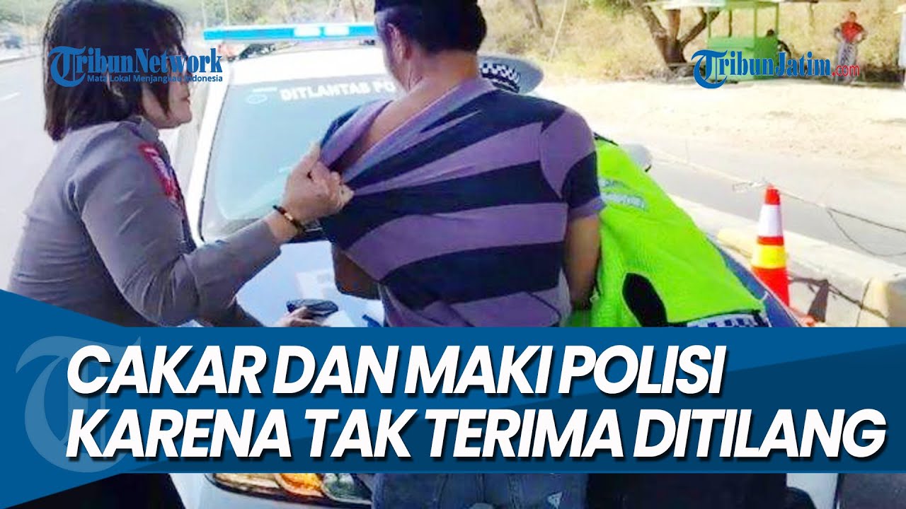 CAKAR DAN MAKI POLISI, Pria Sampang Ini Tak Terima Ditilang di Jembatan Suramadu