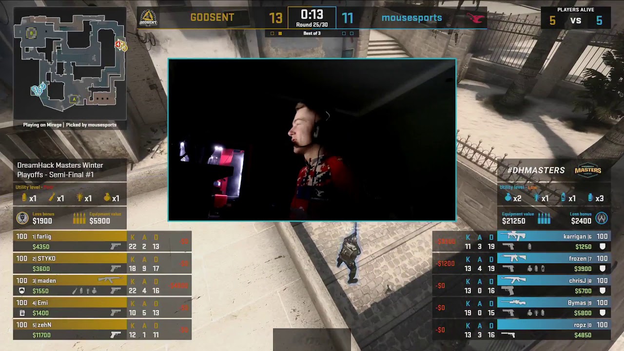 Bymas 4k deagle against Godsent @Mirage | Dreamhack Masters Winter 2020