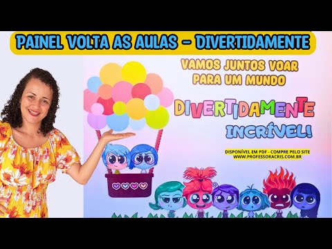 Painel de Decoração Volta às aulas Divertidamente