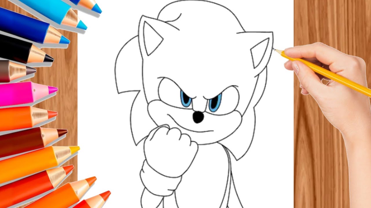 Como desenhar o Sonic || How to draw sonic step by step - YouTube