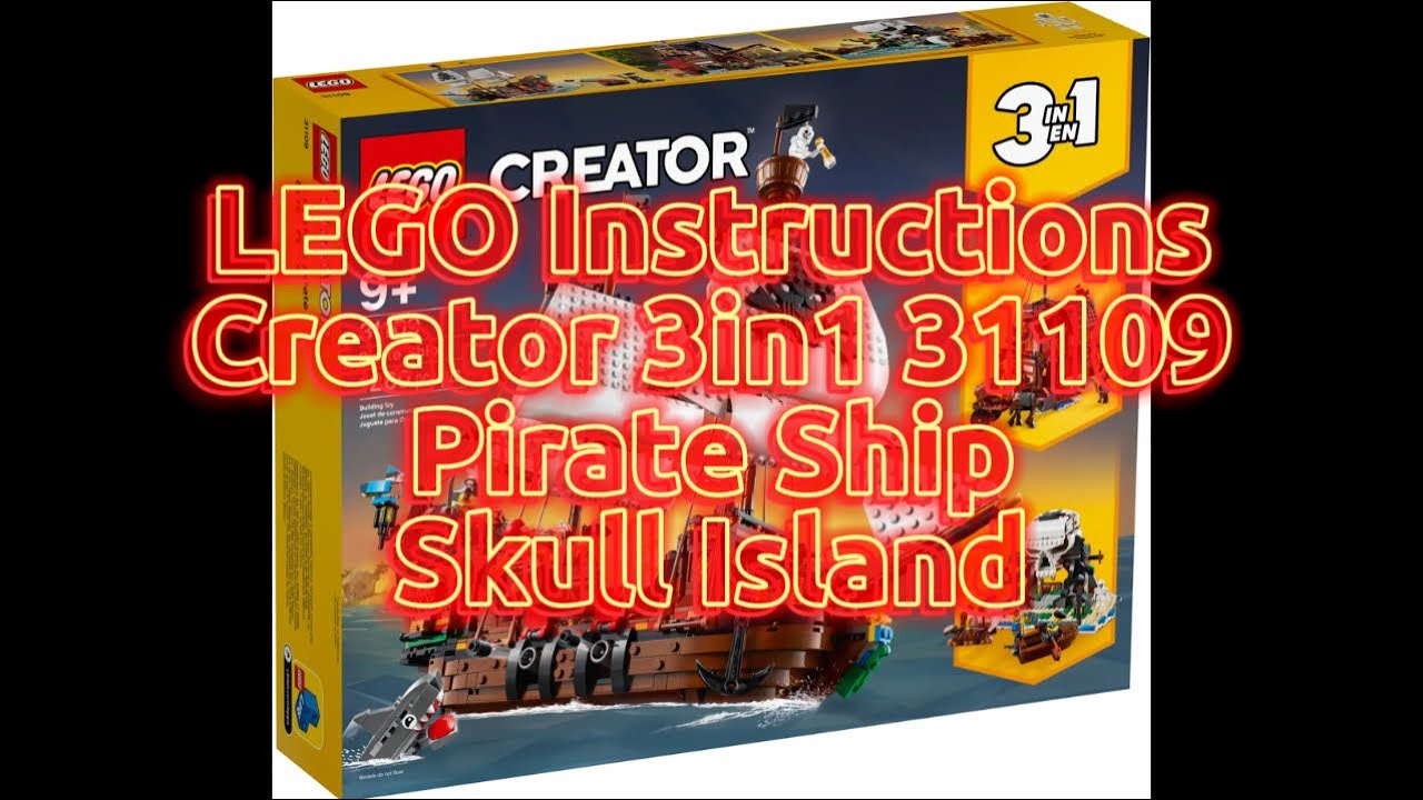 LEGO Instructions - 31109: LEGO Creator 3in1 - Pirate Ship: Skull Island