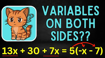 How to Solve Equations with Variables on Both Sides