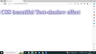 CSS beautiful Text-shadow effect