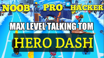 Noob vs Pro vs Hacker -Talking Tom Hero  Dash