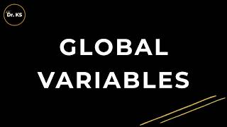 Global Variables in User Defined Functions (UDF) | C Programming