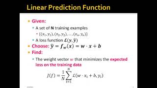 Week 11b: Large Scale Machine Learning - Part 2: Supervised Learning and Linear Prediction