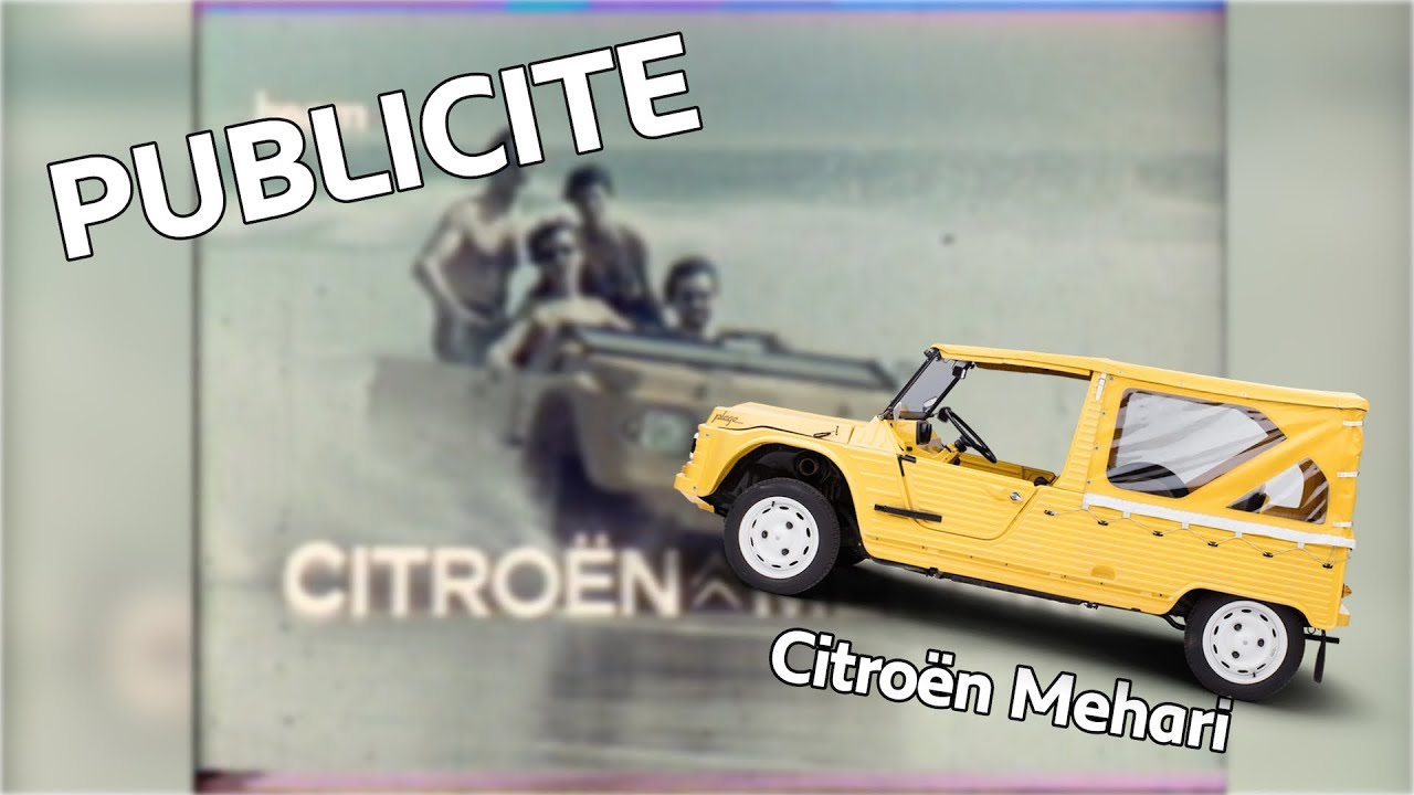 Plaque Métal Bombée 3D Citroën Méhari Orange – Publicité Vintage Multi-vues 30x40 Cm Officiel