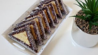 Triangle Au Chocolat Et Coco حلوه تركيه مثلثه بالشوكولاته Facile Et Rapide A Faire Youtube