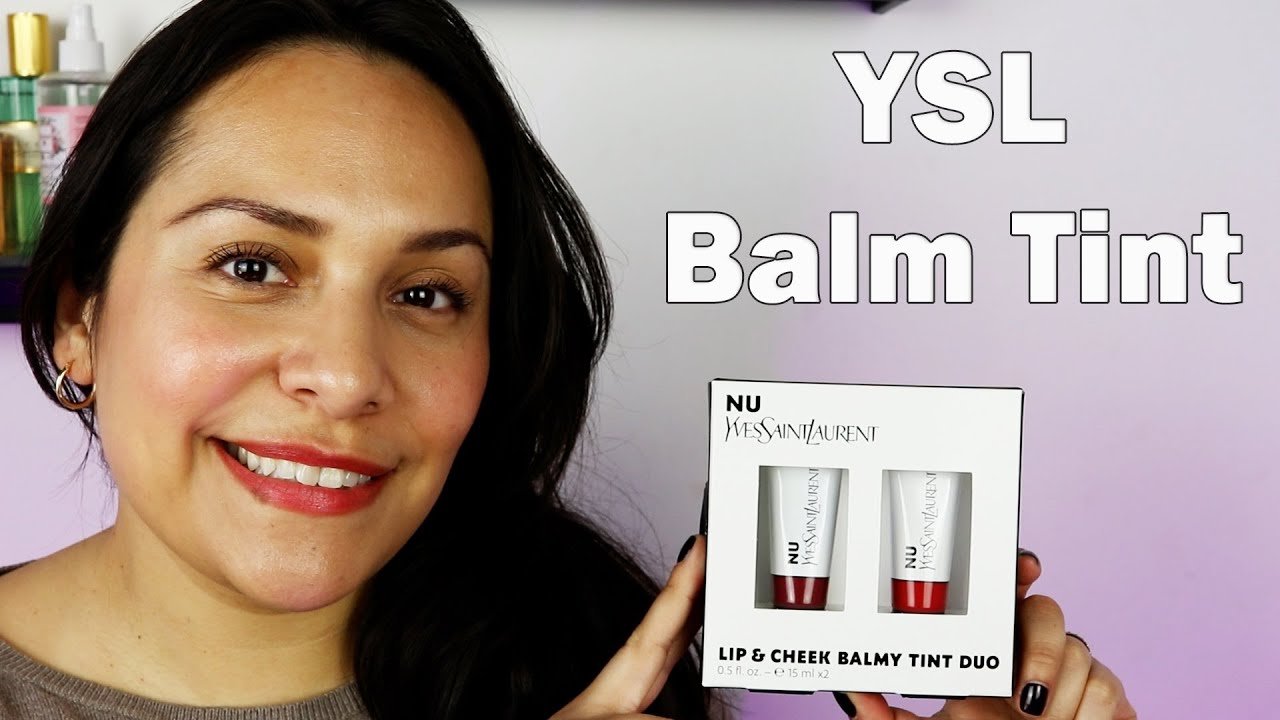 YSL Lip & Cheek Balmy Tint Duo - Holiday Set - Nu Flush & Nu Chills