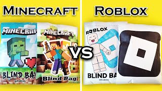 [💚paper diy🖤] ROBLOX and MINECRAFT Blind Bags Unboxing! screenshot 4