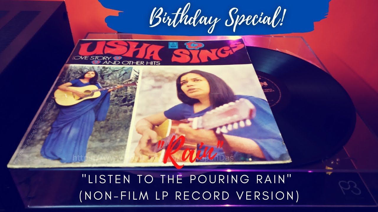 Usha Uthup | Rain | Listen To The Pouring Rain | USHA SINGS - LP Record Version | Non-Film Version