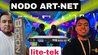 ASI TRABAJA EL FAMOSO NODO ART-NET8 DE LITE-TEK